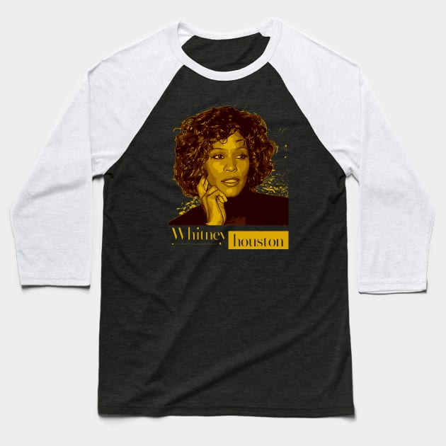 Whitney Houston |  80s Baseball T-Shirt by Nana On Here